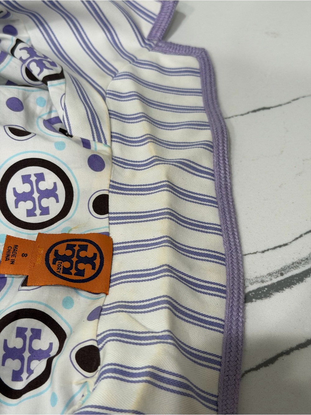 Tory Burch Lavender Striped Blazer - Picture 7 of 10